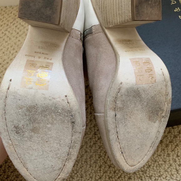 Stylish Two-Tone Ankle Boots - Picture 5 of 6